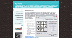 Desktop Screenshot of 8puzzle.com